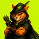 Robin Puss close-up portrait