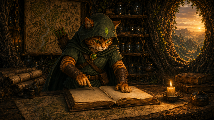 Robin Puss examines a carefully returned journal with one page removed.