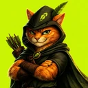 Robin Puss close-up portrait